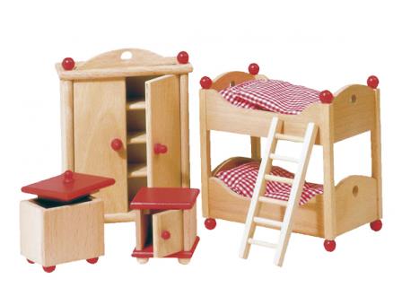Puppenhaus-Kinderzimmer "Landhaus" 